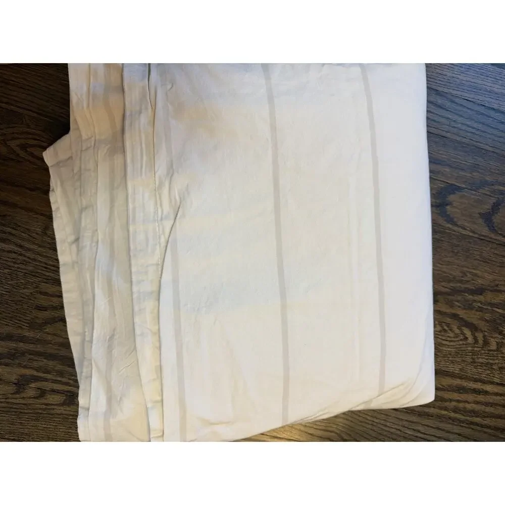 Parachute Brushed Cotton Duvet Cover Cream/ivory Cal King/King $260 NEW